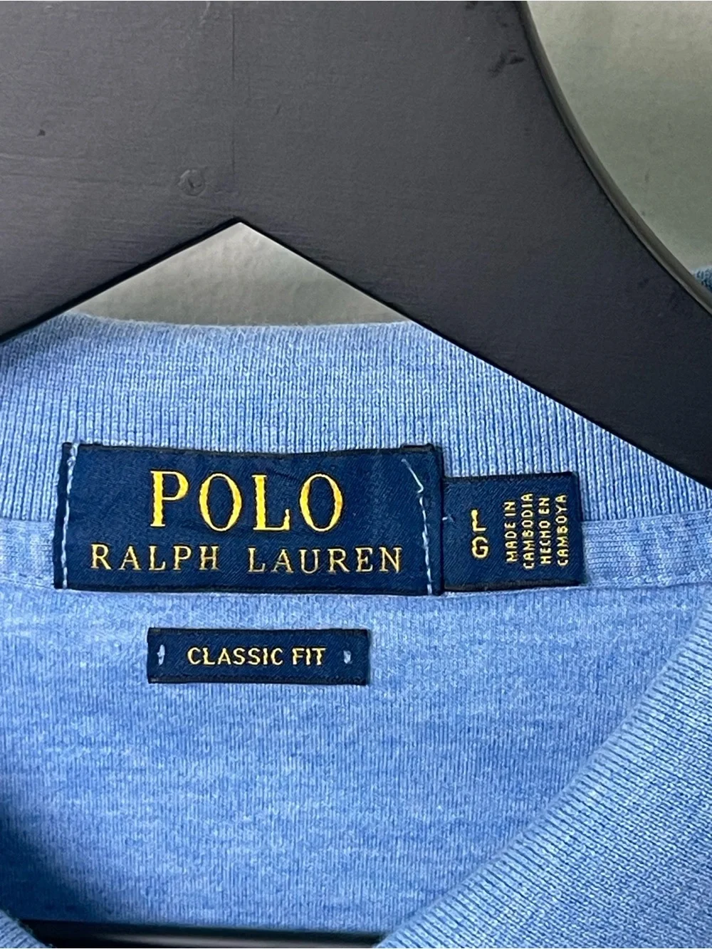 Ralph Lauren Men's Polo Shirt in Light Blue with Embroidered Pony